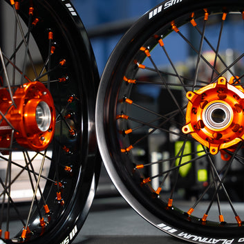 SMPRO Black/Orange - Supermoto Wheelset