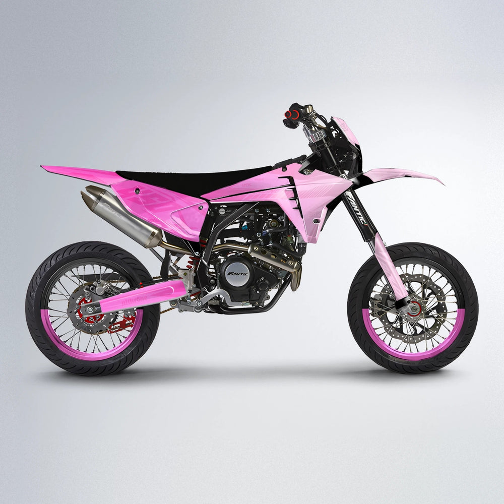 TEMPEST Fantic supermoto graphics kit in Flamingo