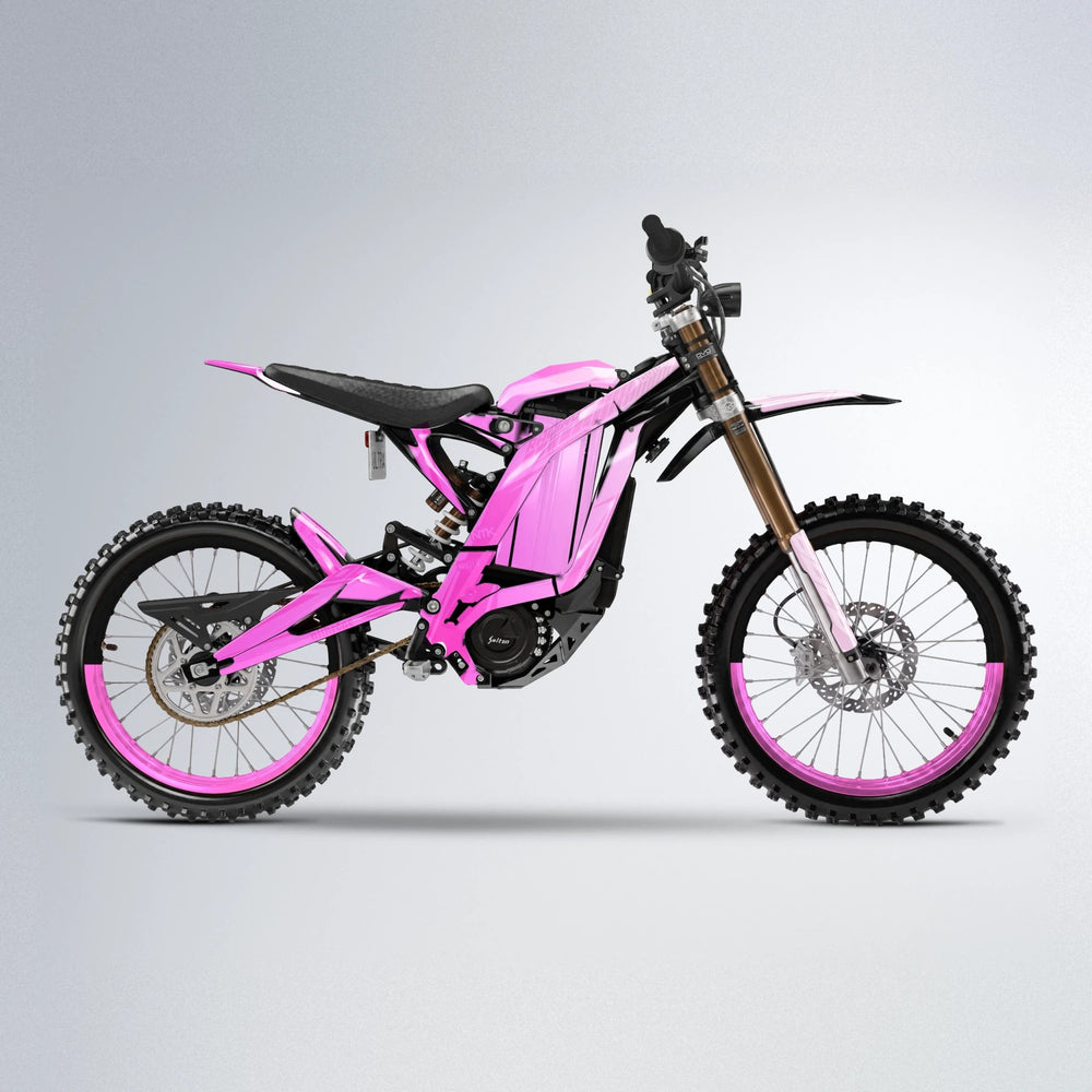 TEMPEST Sur-Ron Light Bee motocross graphics kit in Flamingo