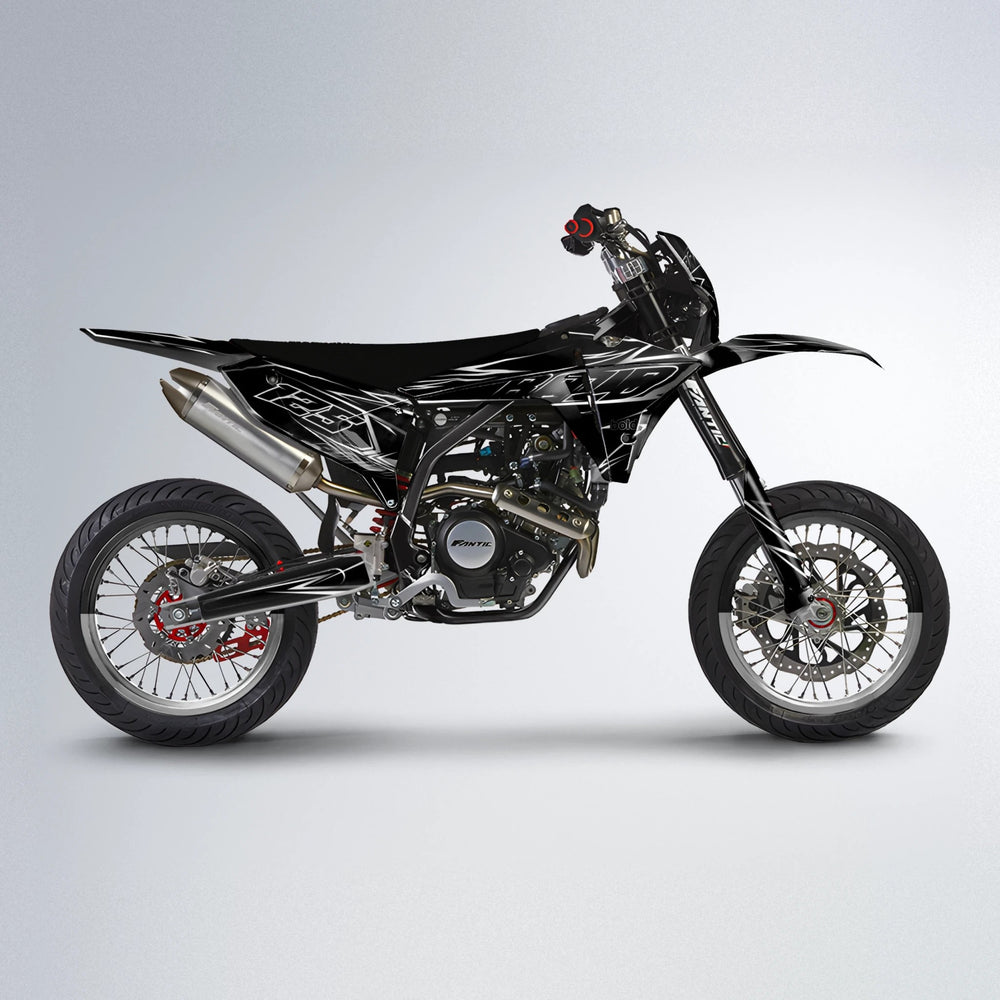 TEMPTATION Fantic supermoto graphics kit in White