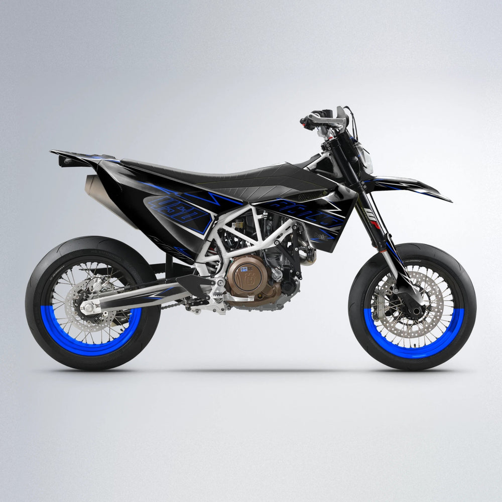 TEMPTATION Husqvarna 701 supermoto graphics kit in Blue