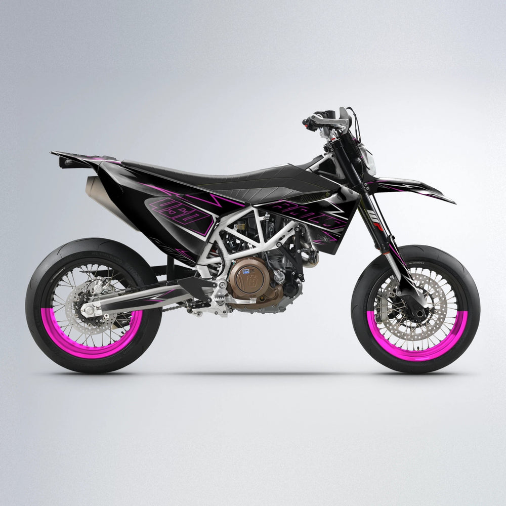 TEMPTATION Husqvarna 701 supermoto graphics kit in Pink