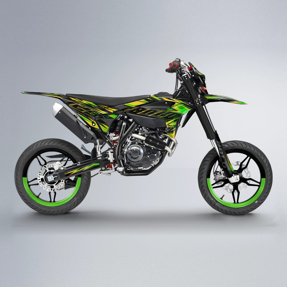 THUNDERSTRUCK Beta supermoto graphics kit in Green
