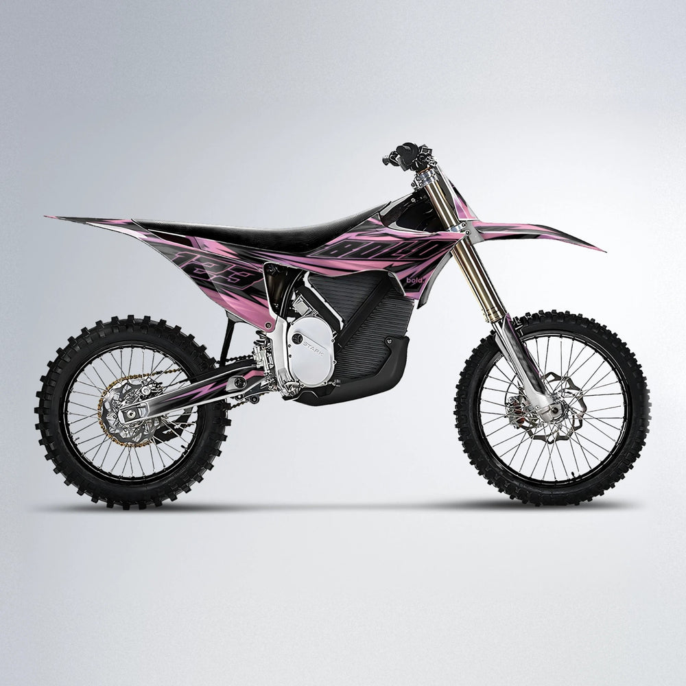 THUNDERSTRUCK Stark Varg MX motocross graphics kit in Sakura Pink