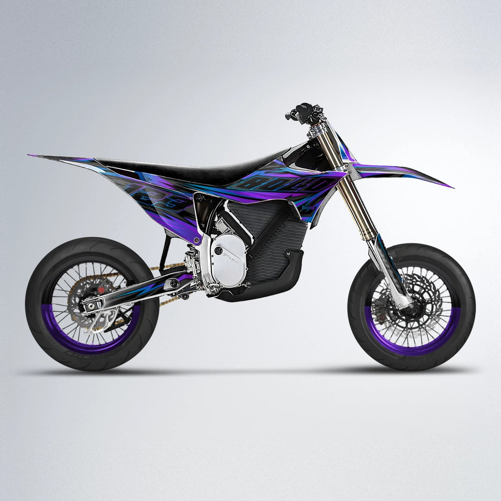 THUNDERSTRUCK Stark Varg SM supermoto graphics kit in Purple