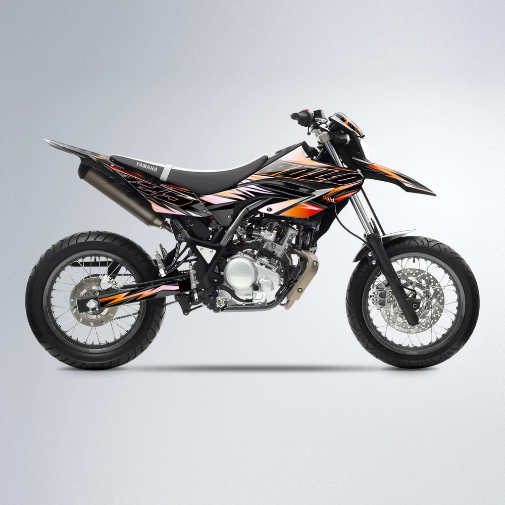 THUNDERSTRUCK Yamaha WR 125X supermoto graphics kit in Orange