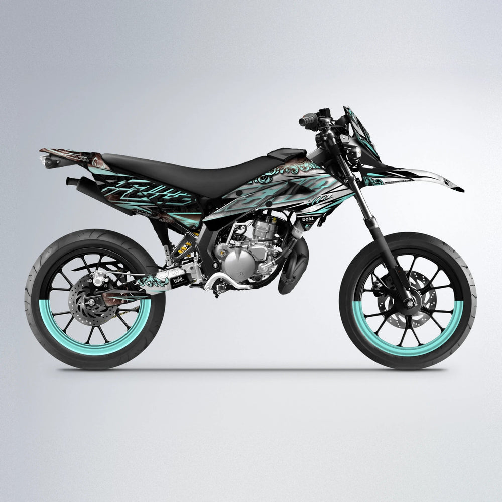 TIDAL Derbi Senda supermoto graphics kit in Mint