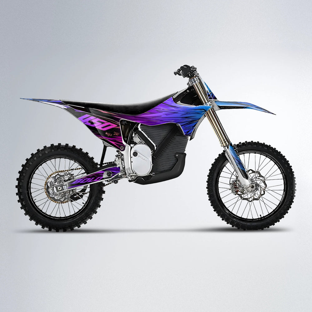 TOTH Stark Varg MX motocross graphics kit in Blue Purple Fade