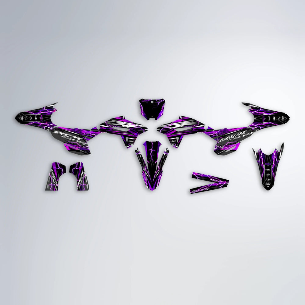 TRINITY Honda graphics kit parts layout in Custom Colour