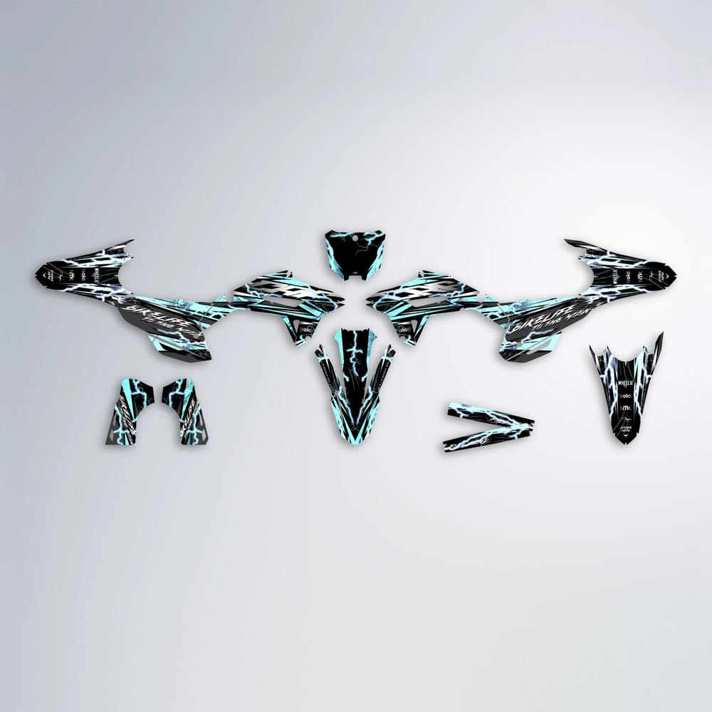 TRINITY Honda graphics kit parts layout in Mint
