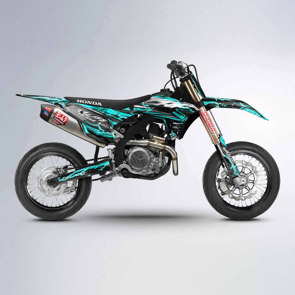 TRINITY Honda supermoto graphics kit in Teal