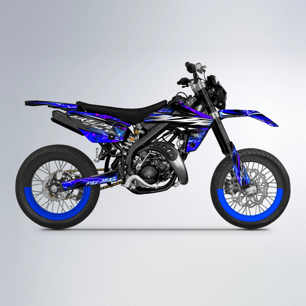 TRINITY Rieju MRT supermoto graphics kit in Blue
