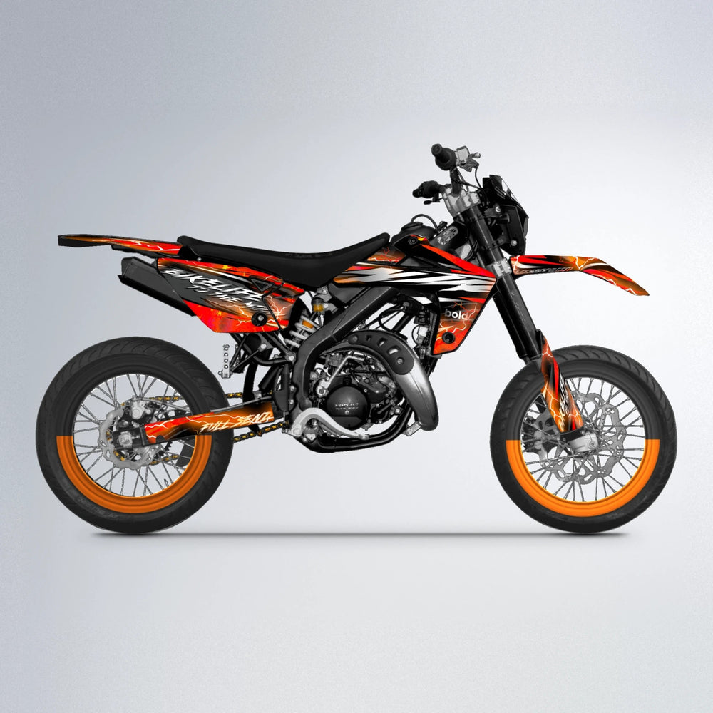 TRINITY Rieju MRT supermoto graphics kit in Orange