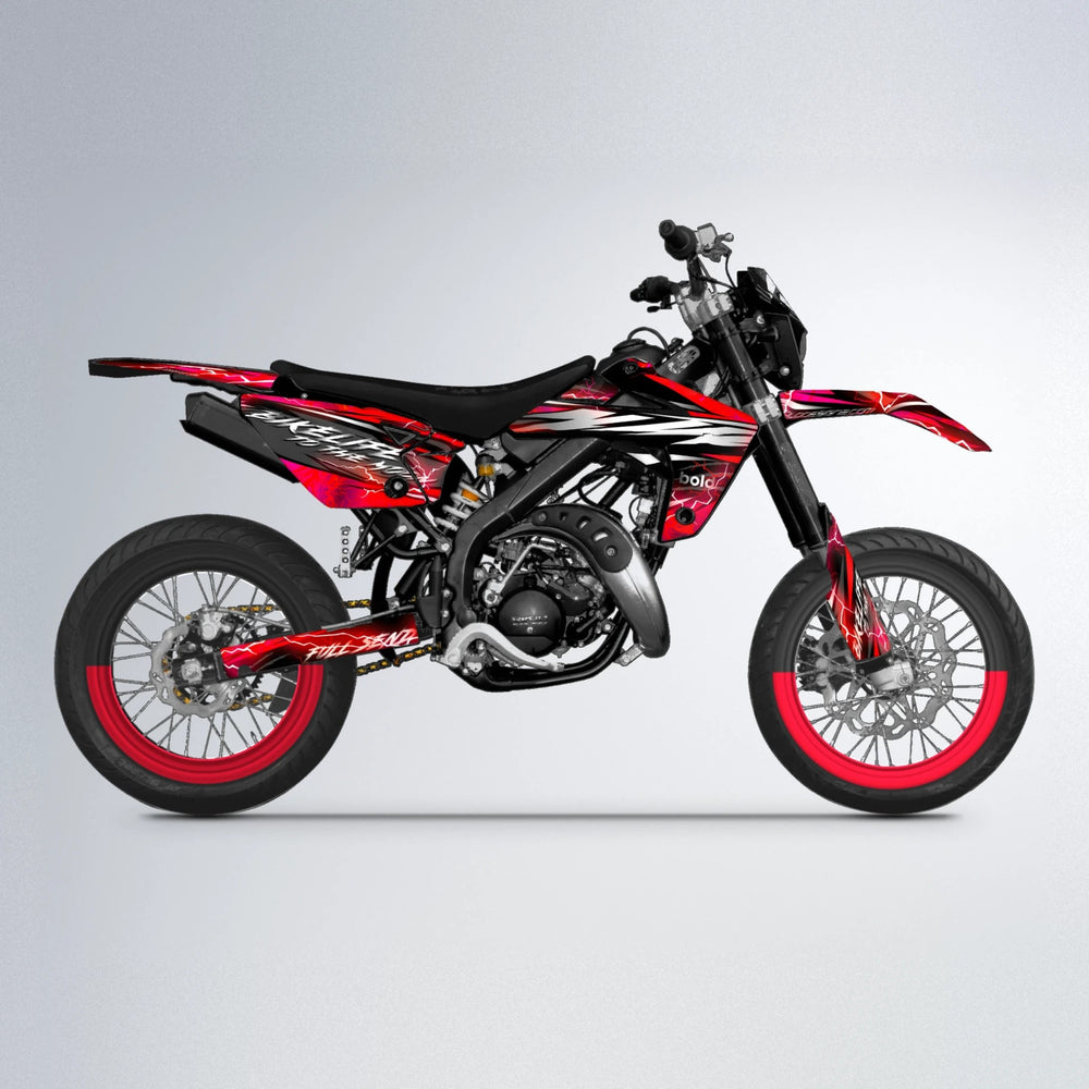 TRINITY Rieju MRT supermoto graphics kit in Red
