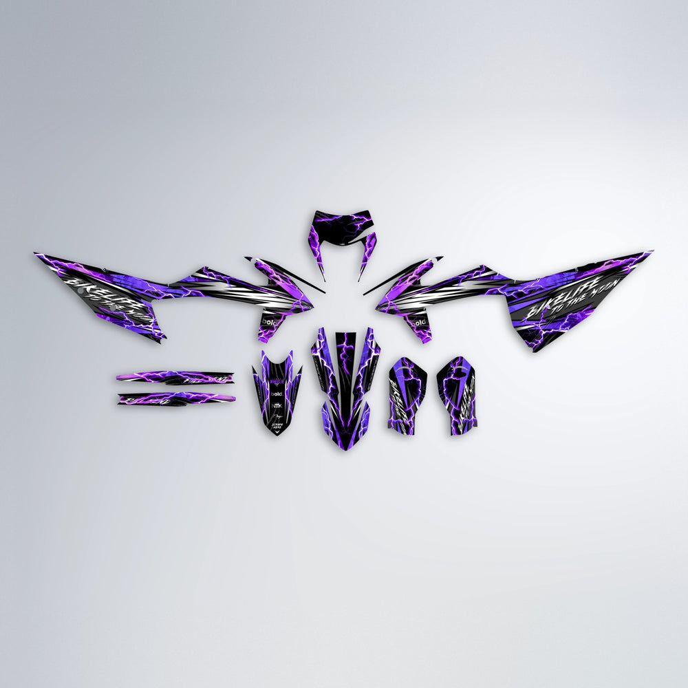 TRINITY graphics kit parts layout in Purple Chrome