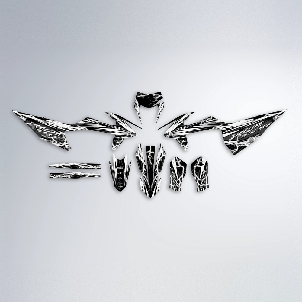 TRINITY graphics kit parts layout in White