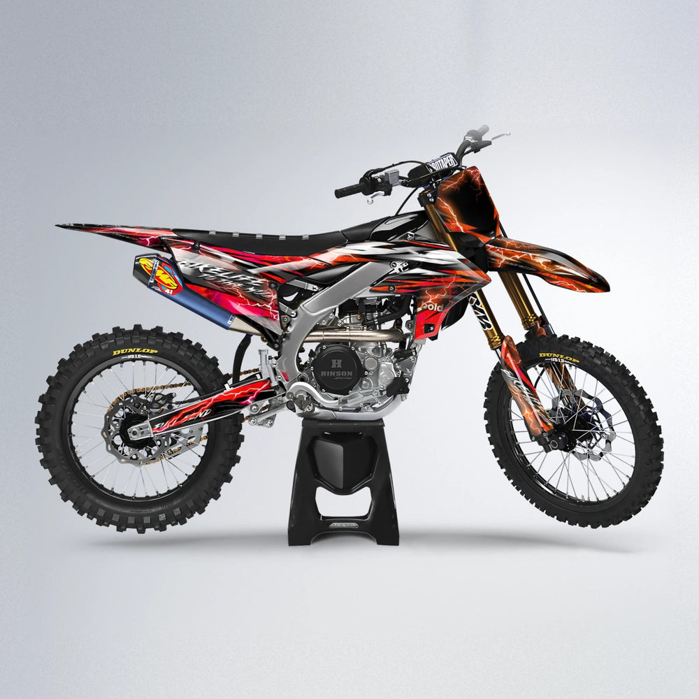 TRINITY Yamaha YZF MX motocross graphics kit in Red & Orange