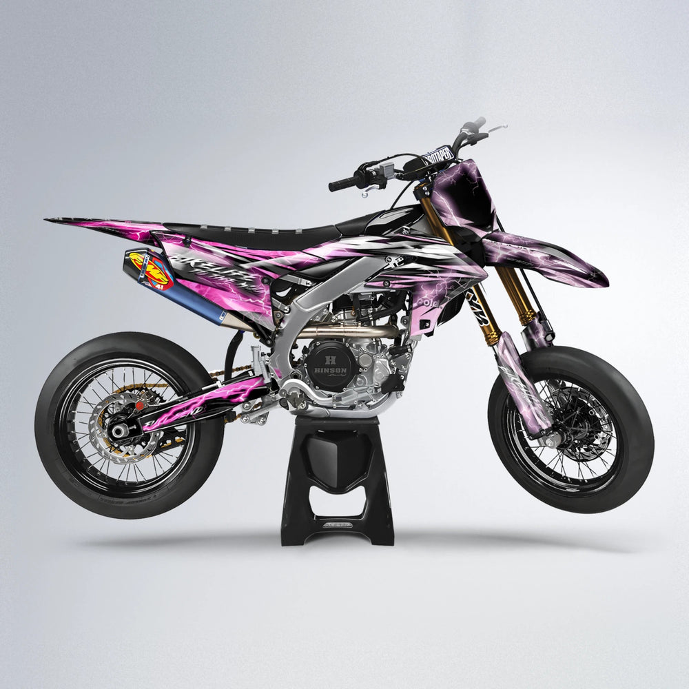 TRINITY Yamaha YZF SM supermoto graphics kit in Flamingo