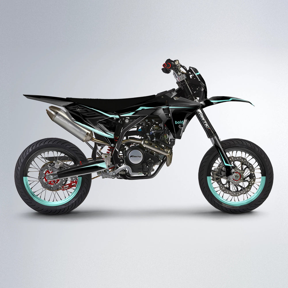 TRONIC Fantic supermoto graphics kit in Mint