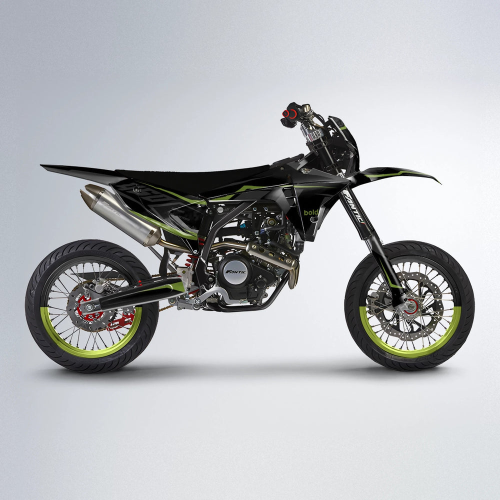 TRONIC Fantic supermoto graphics kit in Olive