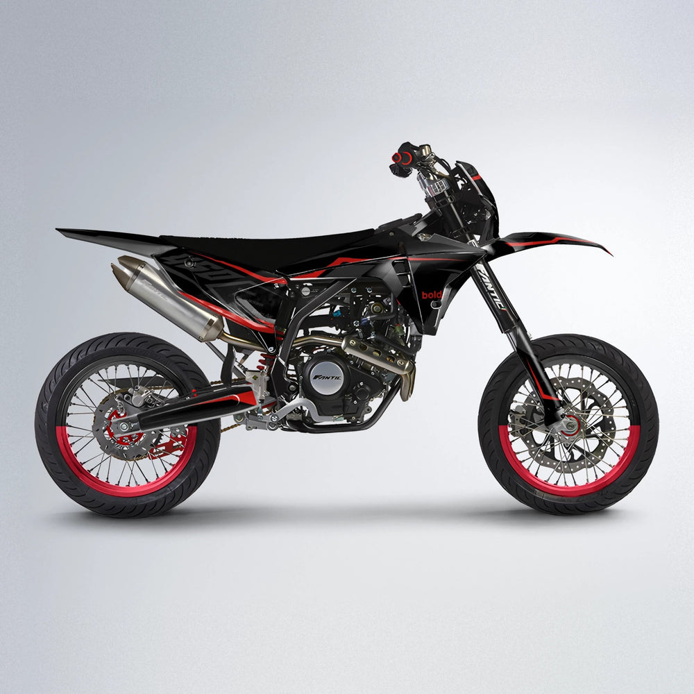 TRONIC Fantic supermoto graphics kit in Red