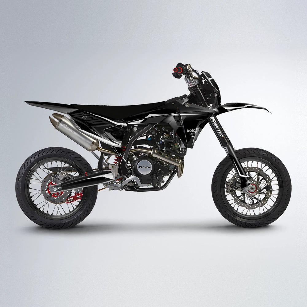 TRONIC Fantic supermoto graphics kit in White