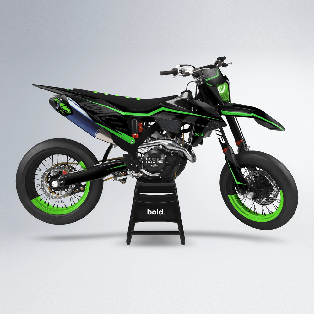 TRONIC supermoto graphics kit in Green