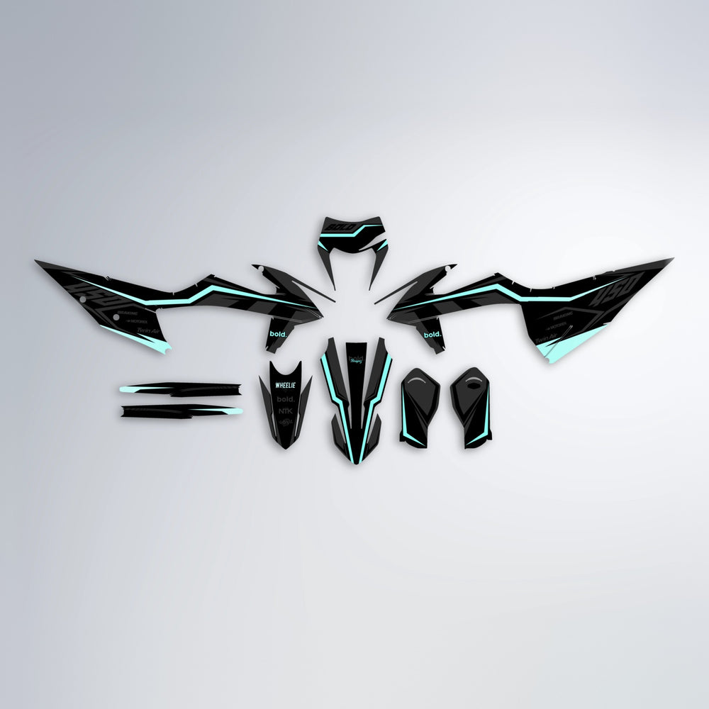 TRONIC graphics kit parts layout in Mint