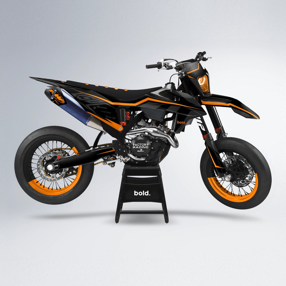 TRONIC supermoto graphics kit in Orange