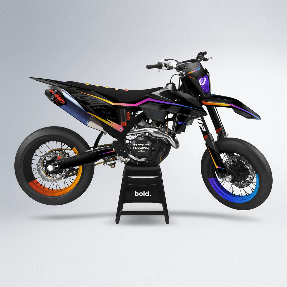TRONIC supermoto graphics kit in Rainbow