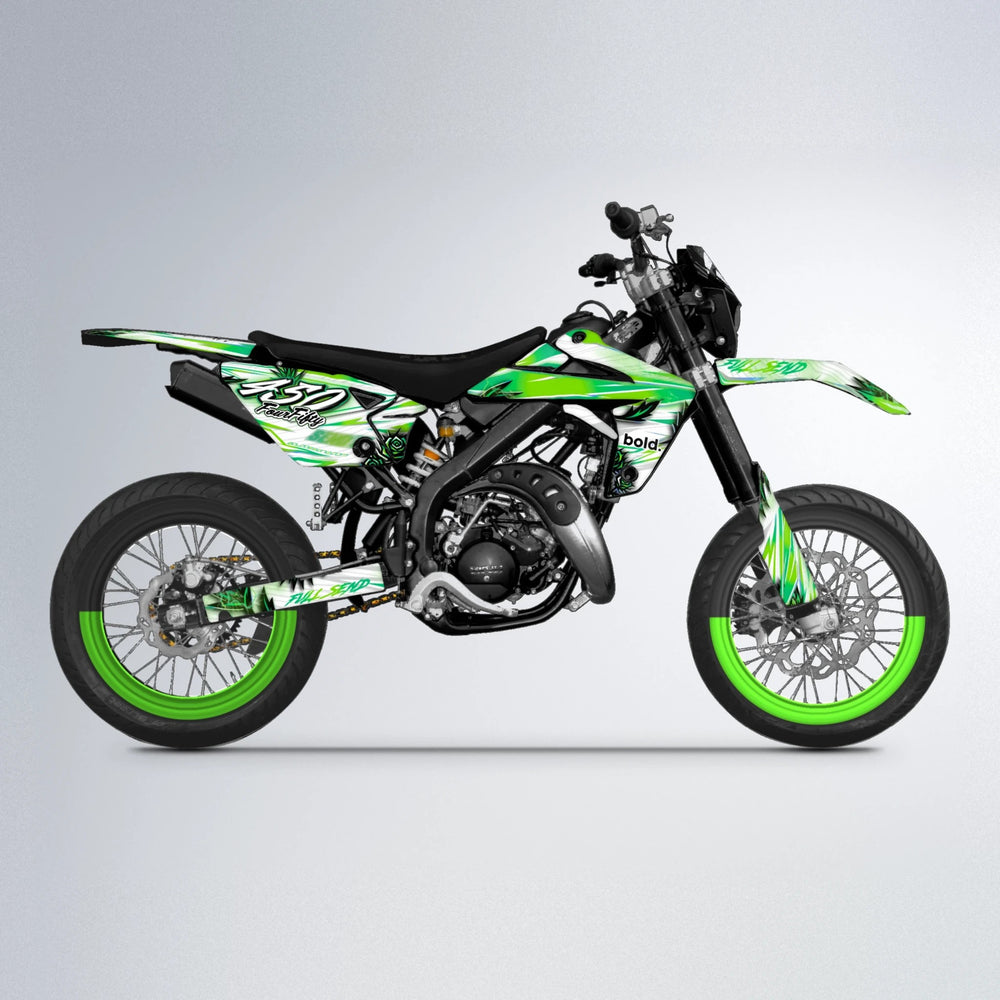 TROPIC Rieju MRT supermoto graphics kit in Green