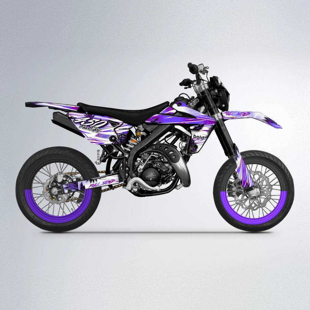 TROPIC Rieju MRT supermoto graphics kit in Purple