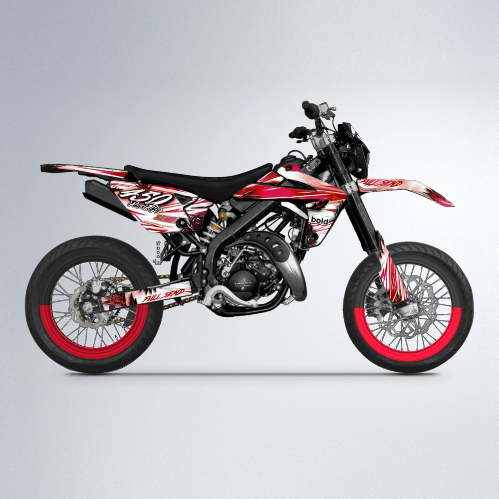 TROPIC Rieju MRT supermoto graphics kit in Red