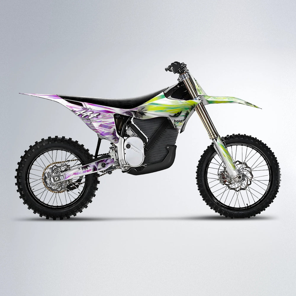 TROPIC Stark Varg MX motocross graphics kit in Purple & Yellow