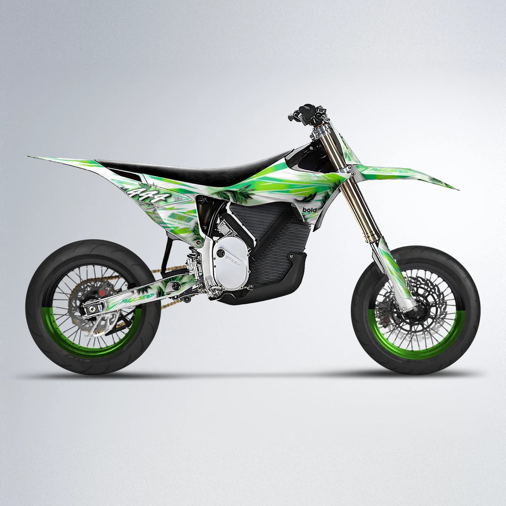 TROPIC Stark Varg SM supermoto graphics kit in Green