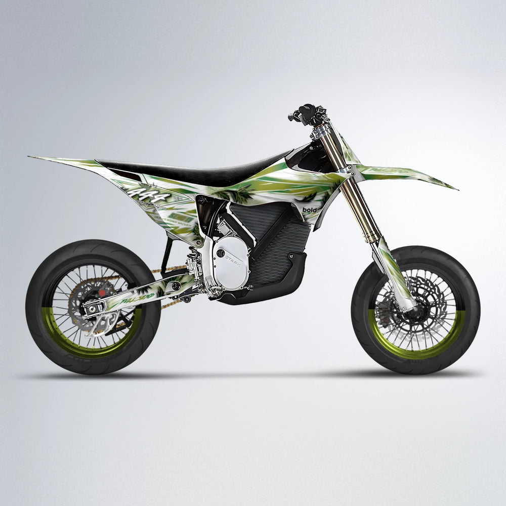 TROPIC Stark Varg SM supermoto graphics kit in Olive