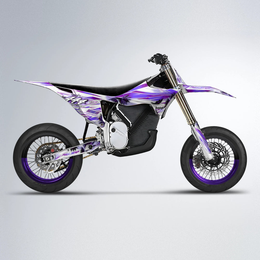 TROPIC Stark Varg SM supermoto graphics kit in Purple