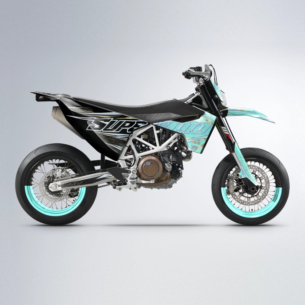 VELOCITY Husqvarna 701 supermoto graphics kit in Mint