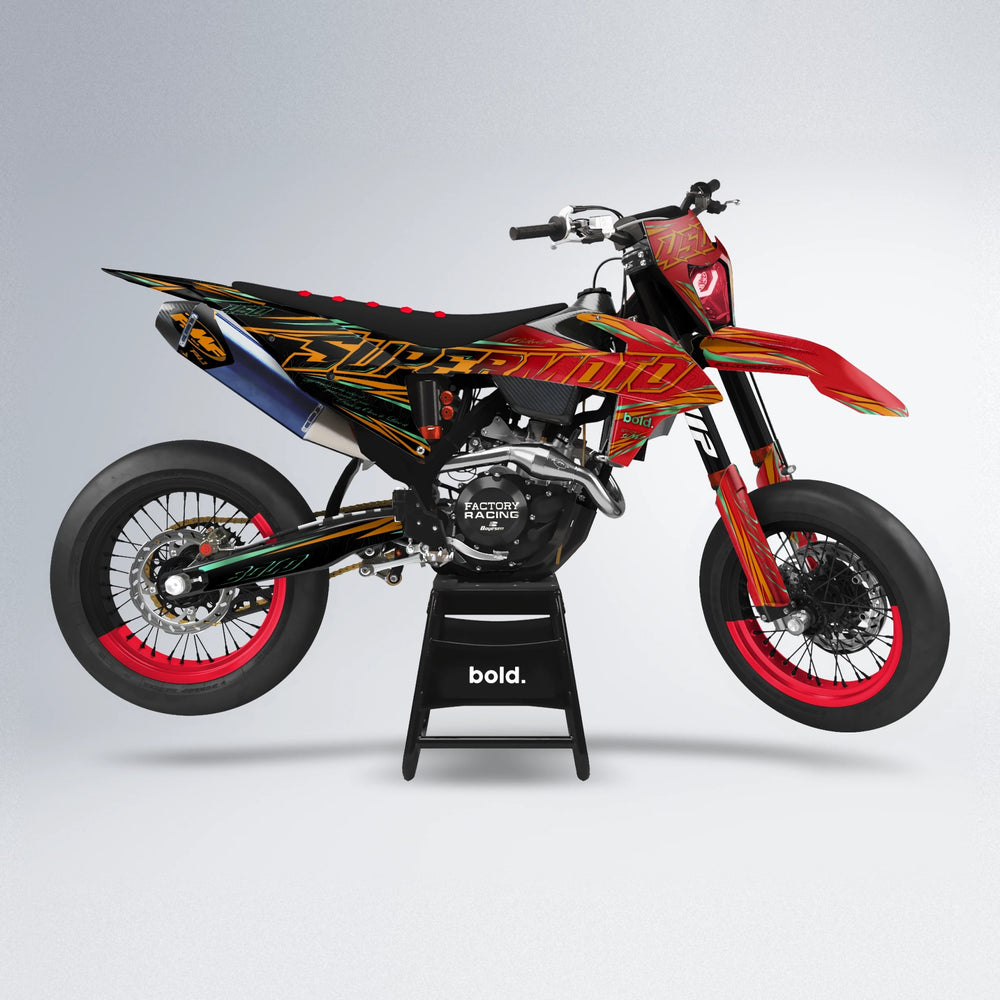 VELOCITY supermoto graphics kit in Red