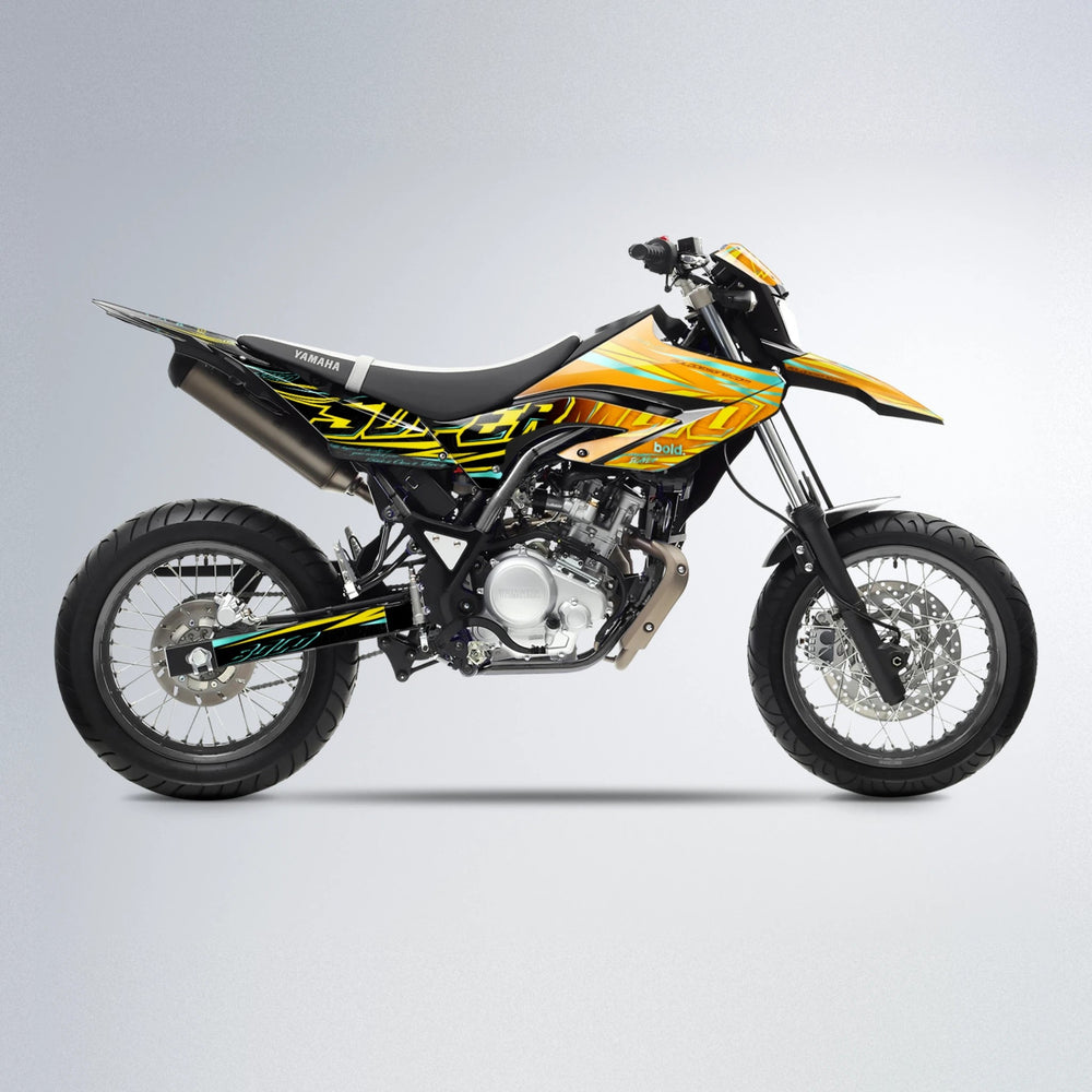 VELOCITY Yamaha WR 125X supermoto graphics kit in Orange