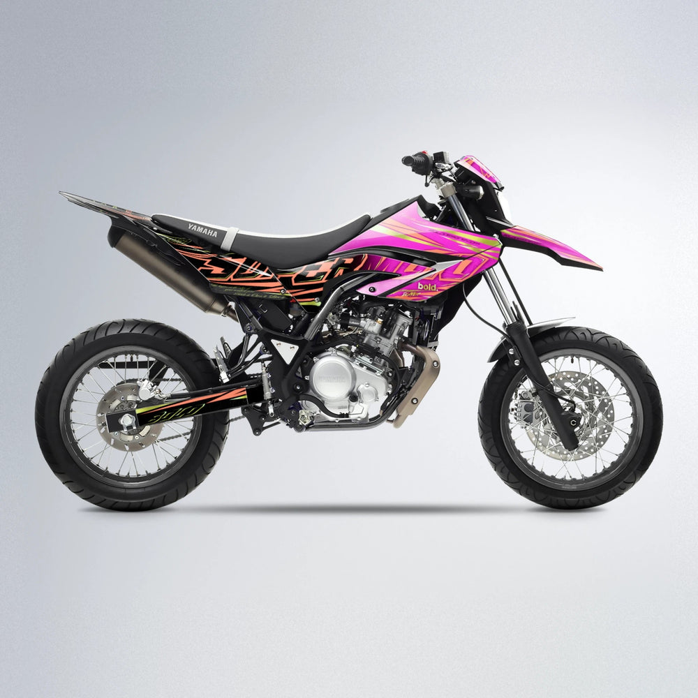 VELOCITY Yamaha WR 125X supermoto graphics kit in Pink
