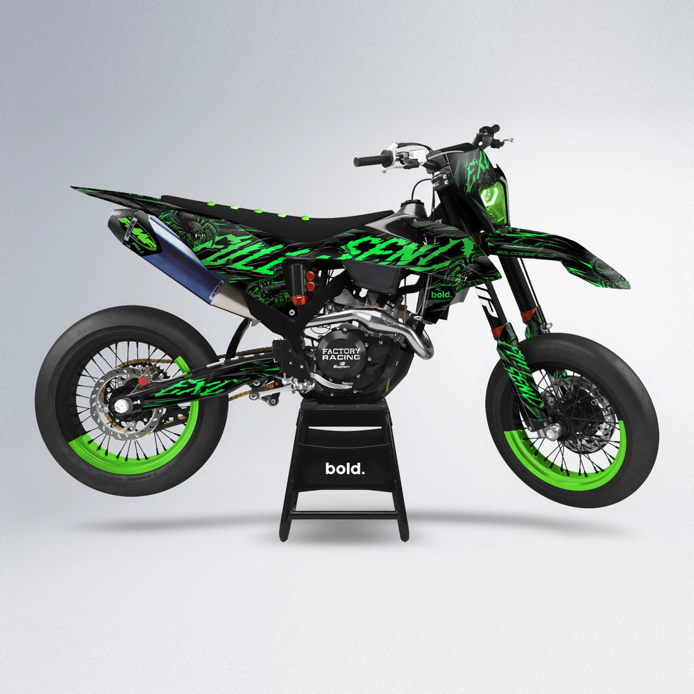 VENOM supermoto graphics kit in Green