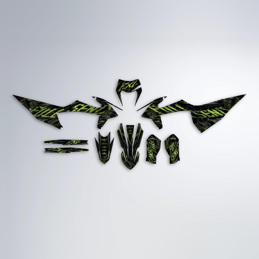 VENOM graphics kit parts layout in Olive