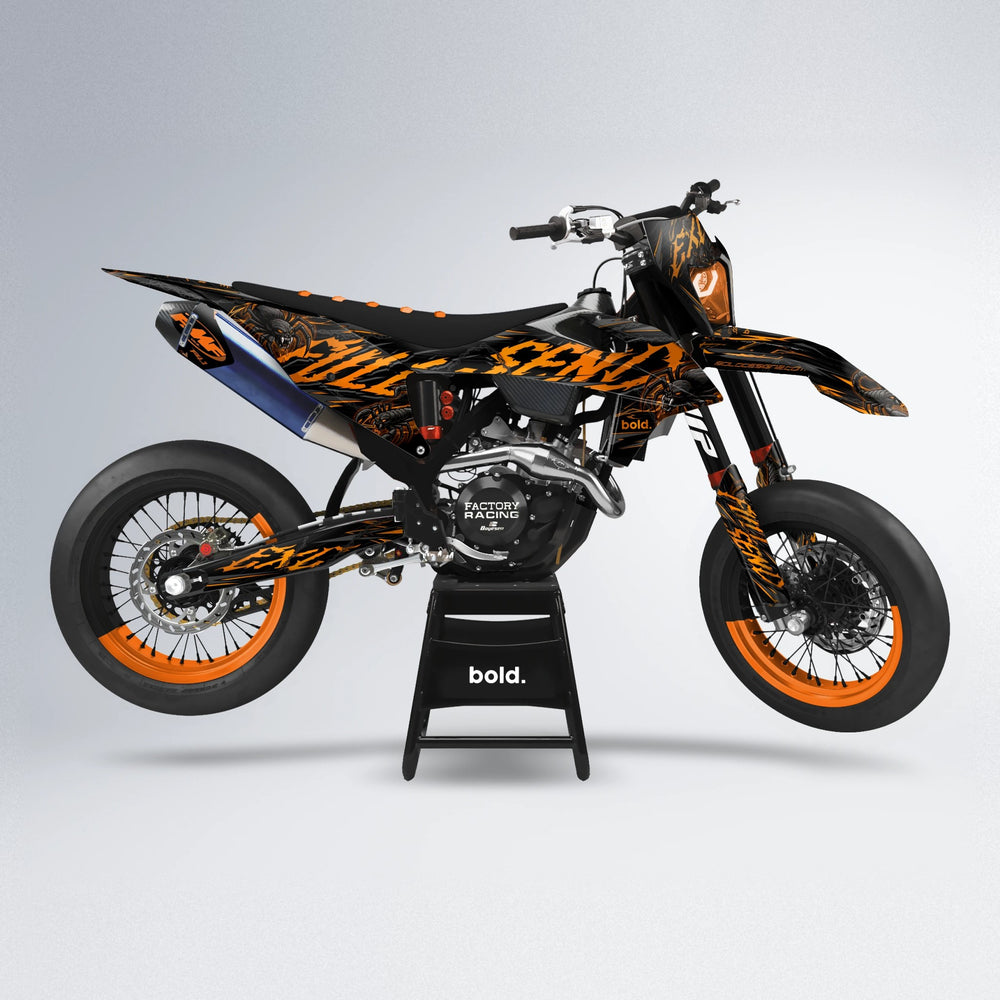 VENOM supermoto graphics kit in Orange