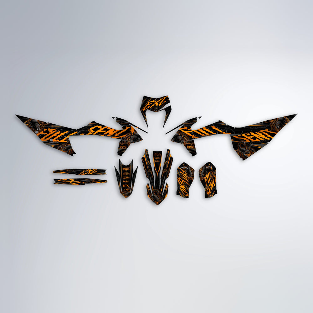 VENOM graphics kit parts layout in Orange