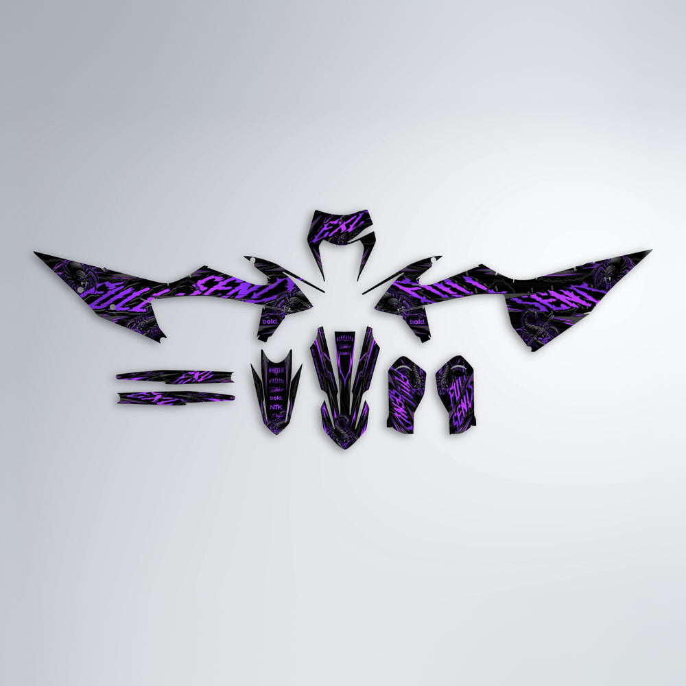 VENOM graphics kit parts layout in Purple