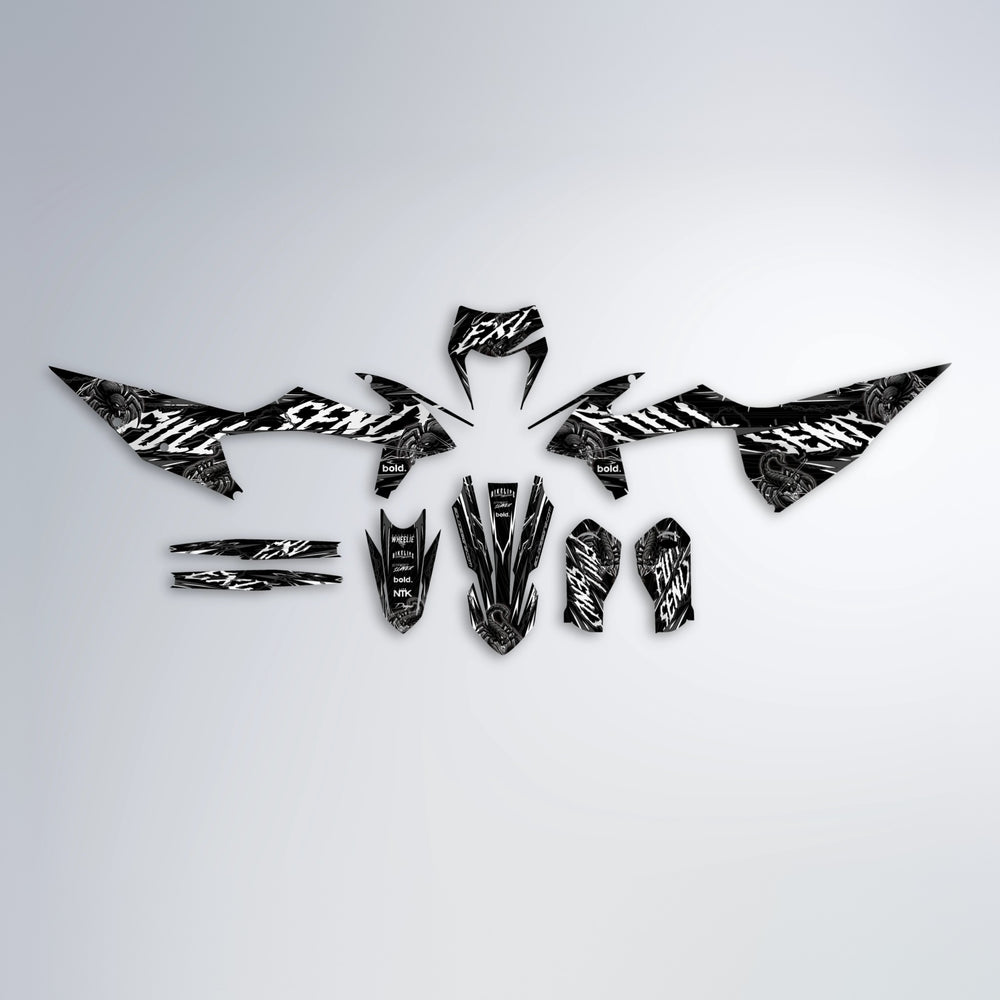VENOM graphics kit parts layout in White