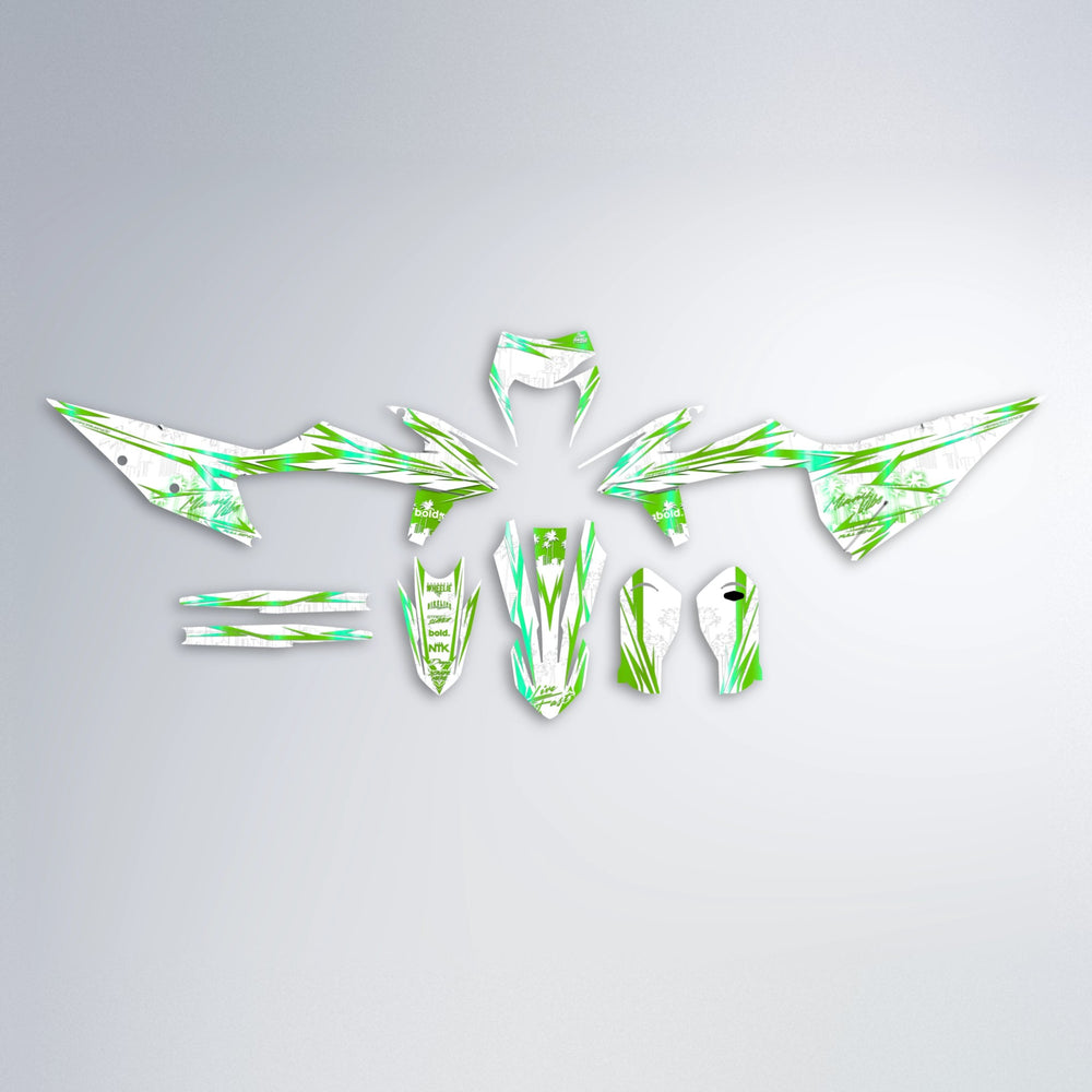 VICTORY graphics kit parts layout in Green