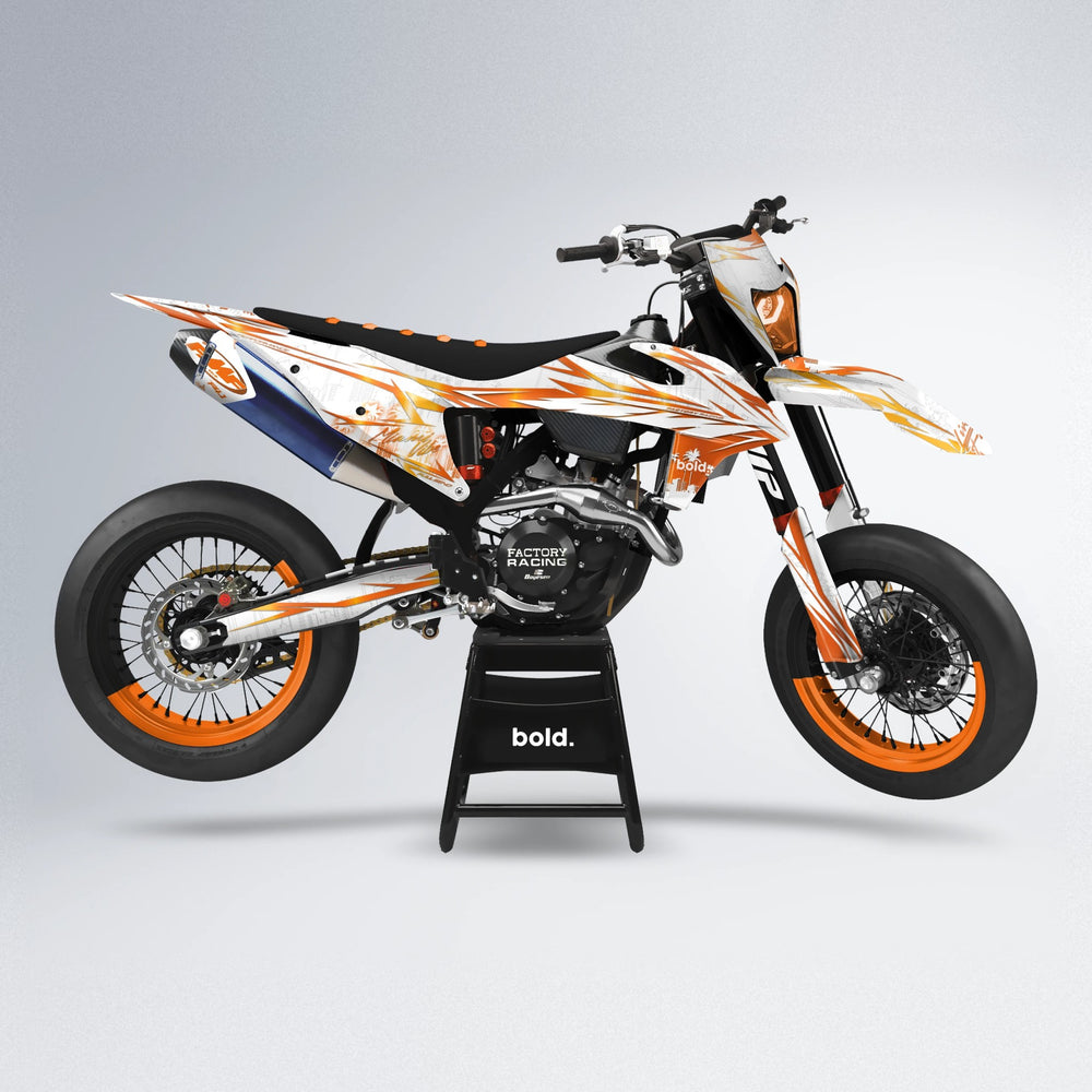 VICTORY supermoto graphics kit in Orange