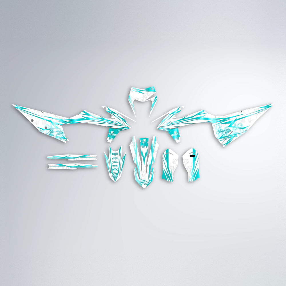 VICTORY graphics kit parts layout in Teal